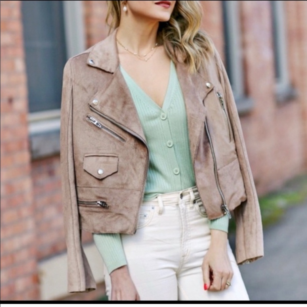 Suede Blank Nyc Moto Jacket